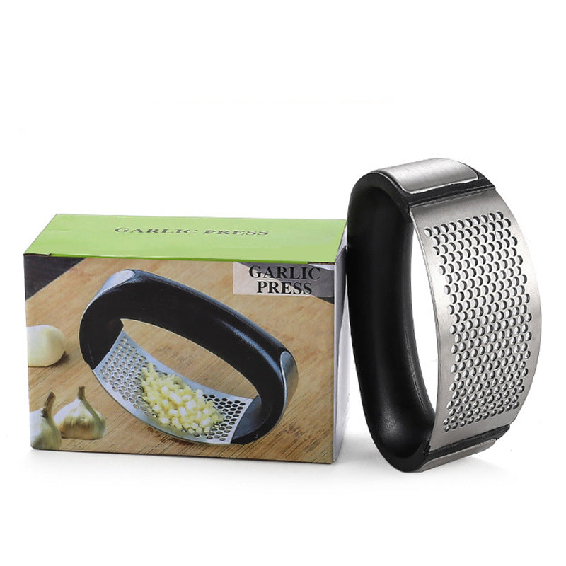 EKWAN Studio Stainless Steel Garlic Press Rocker – Heavy Duty Garlic Crusher & Mincer, Ergonomic Handle, Easy to Clean Kitchen Tool for Home Cooking