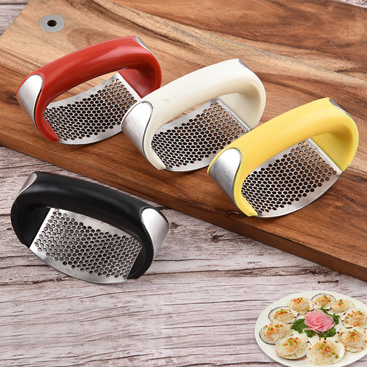 EKWAN Studio Stainless Steel Garlic Press Rocker – Heavy Duty Garlic Crusher & Mincer, Ergonomic Handle, Easy to Clean Kitchen Tool for Home Cooking